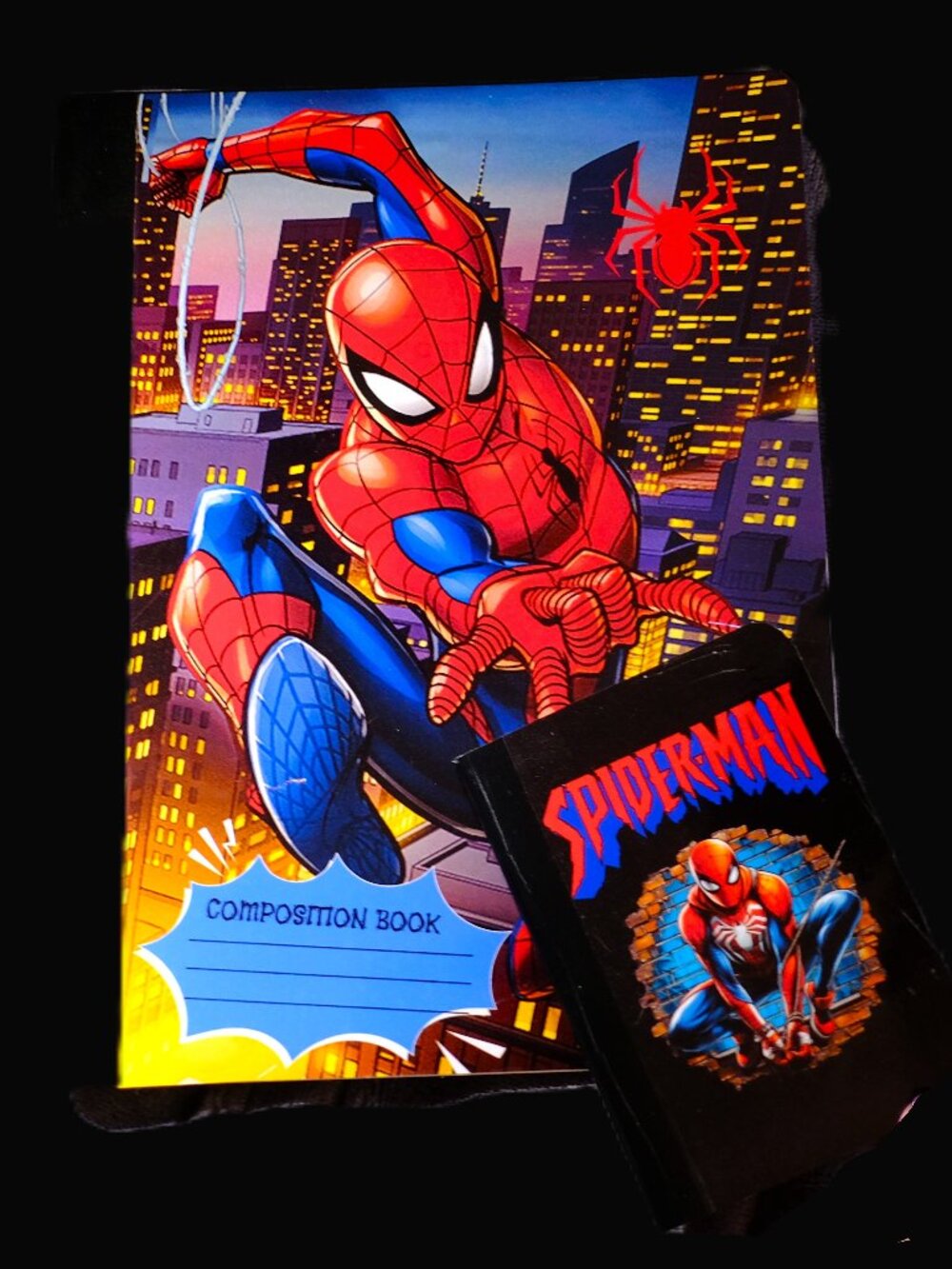 Custom Composition Book & Mini Notebook, Handmade, school, Spiderman, student